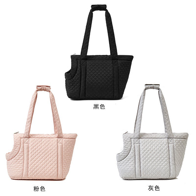 Bolsa Transportadora Acolchada para Mascotas Estilo Coreano Otoño-Invierno - Image 4