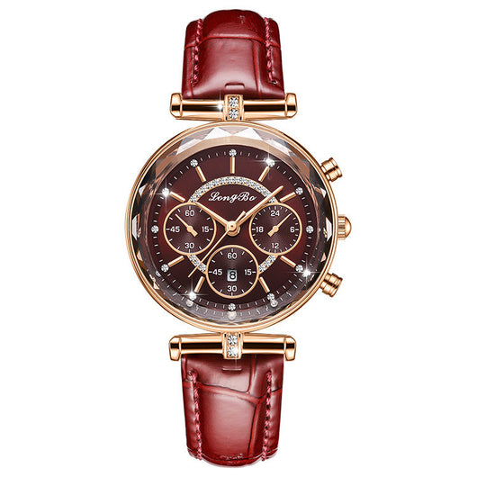 Reloj Casual Impermeable para Mujer con Tres Ojos - Image 12