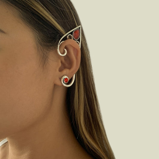 Aretes de Gancho Aleación Gem Profile - Elegancia Minimalista - Image 6
