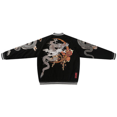 Chaqueta Beisbolera de Algodón Bordada para Parejas Estilo Harajuku Casual - Image 4