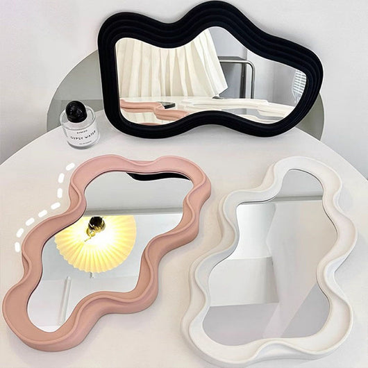 Espejo de Maquillaje Forma Nube para Dormitorio Estudiantil