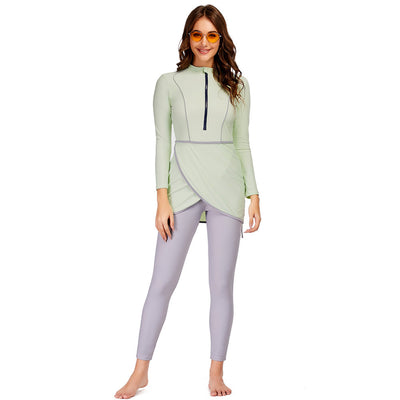 Traje de Baño Conservador Estampado Floral para Mujer - Image 24