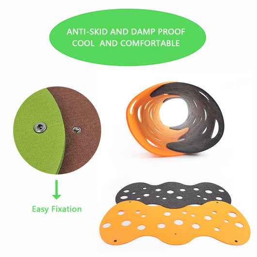 Túnel Interactivo para Gatos con Pompones de Fieltro y Nido Plegable - Image 19
