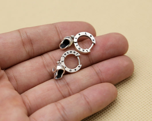 Aretes de Calavera en Plata 925 - Diseño Fashion Atrevido - Image 14