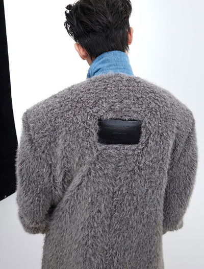 Abrigo Largo de Piel de Visón Impermeable para Hombre - Image 8