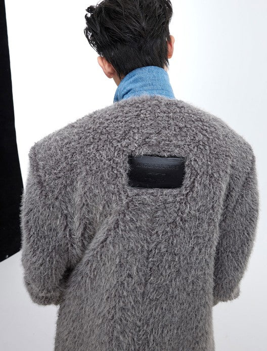 Abrigo Largo de Piel de Visón Impermeable para Hombre - Image 8