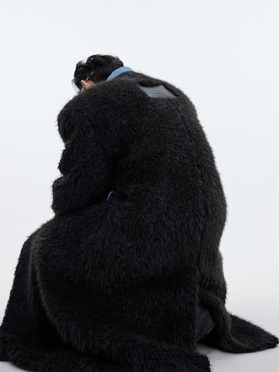 Abrigo Largo de Piel de Visón Impermeable para Hombre - Image 9
