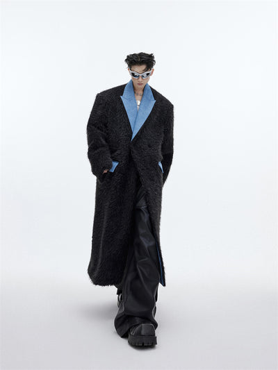 Abrigo Largo de Piel de Visón Impermeable para Hombre - Image 11