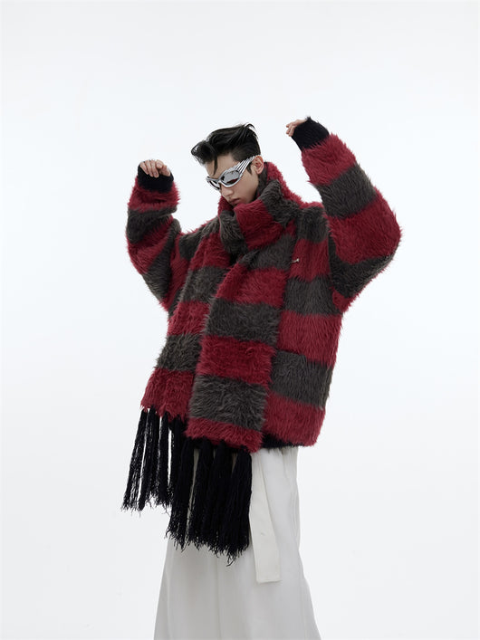Suéter Navideño Grueso con Bufanda para Hombre - Image 8
