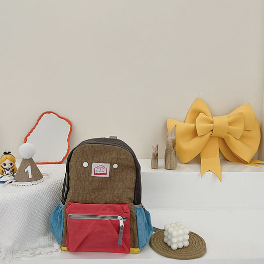 Mochila Infantil de Lona, Simple y Ligera con Protección de Columna para Niños y Niñas - Image 25
