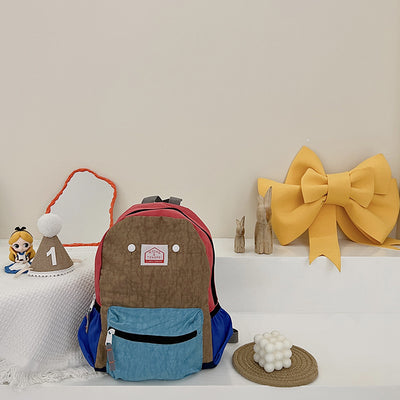 Mochila Infantil de Lona, Simple y Ligera con Protección de Columna para Niños y Niñas - Image 28
