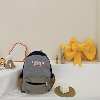 Mochila Infantil de Lona, Simple y Ligera con Protección de Columna para Niños y Niñas - Image 29