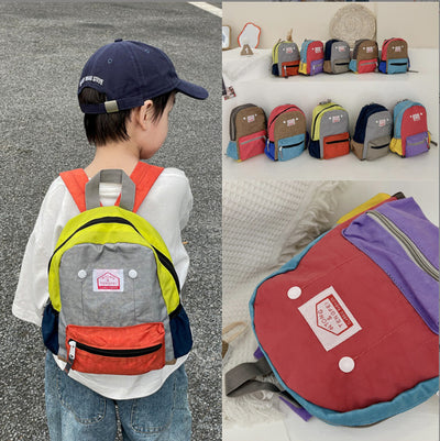 Mochila Infantil de Lona, Simple y Ligera con Protección de Columna para Niños y Niñas - Image 30