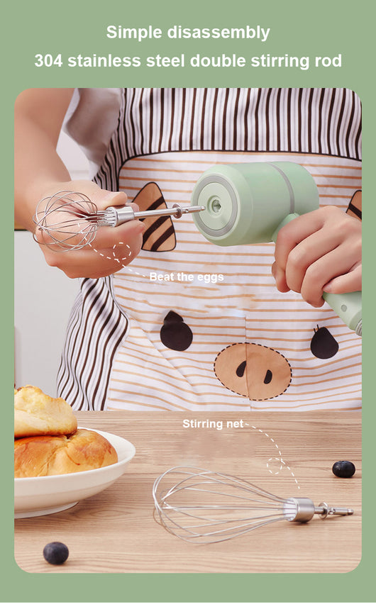 Batidora Eléctrica Inalámbrica Recargable Mini para Repostería - Image 27
