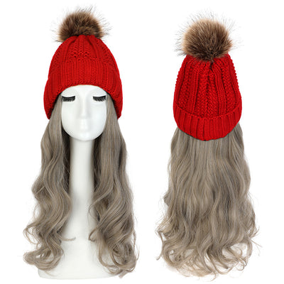 Gorro de Lana con Peluca Desmontable para Mujer - Image 46