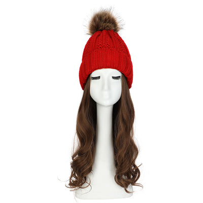 Gorro de Lana con Peluca Desmontable para Mujer - Image 48