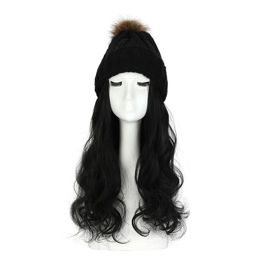 Gorro de Lana con Peluca Desmontable para Mujer - Image 49