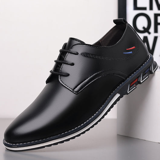 Zapatos Casuales de Cuero Ligeros con Cordones para Todo el Año - Image 9