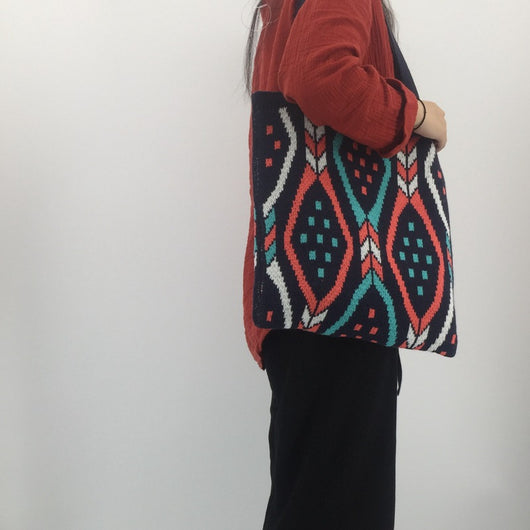 Bolsa Tote Tejida de Gran Capacidad - Estilo Moderno y Funcional - Image 10