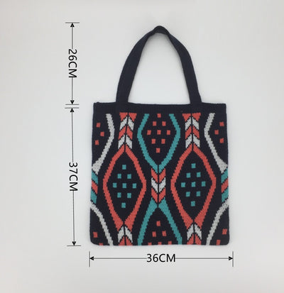 Bolsa Tote Tejida de Gran Capacidad - Estilo Moderno y Funcional - Image 15