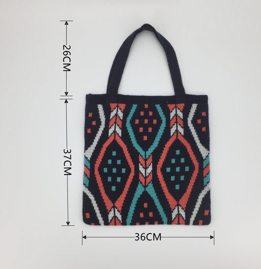 Bolsa Tote Tejida de Gran Capacidad - Estilo Moderno y Funcional - Image 15