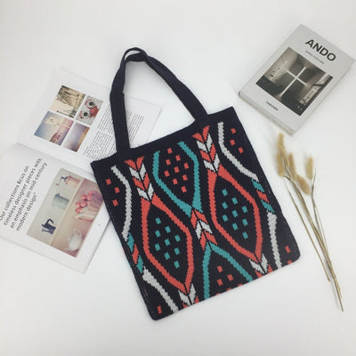 Bolsa Tote Tejida de Gran Capacidad - Estilo Moderno y Funcional - Image 16