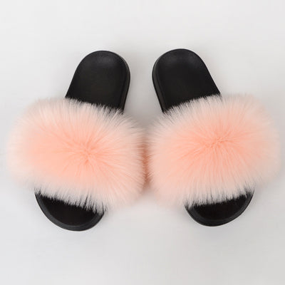 Pantuflas de Pelaje Sintético para Mujer - Cómodas, Antideslizantes y Acogedoras - Image 18