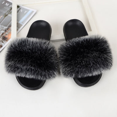Pantuflas de Pelaje Sintético para Mujer - Cómodas, Antideslizantes y Acogedoras - Image 22