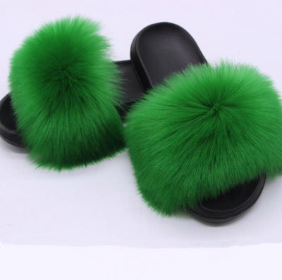 Pantuflas de Pelaje Sintético para Mujer - Cómodas, Antideslizantes y Acogedoras - Image 23