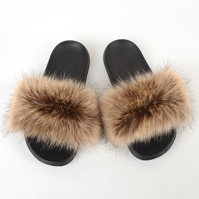 Pantuflas de Pelaje Sintético para Mujer - Cómodas, Antideslizantes y Acogedoras - Image 25