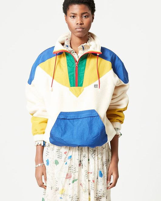 Sudadera Polar de Mujer con Cierre y Contraste de Colores - Image 7