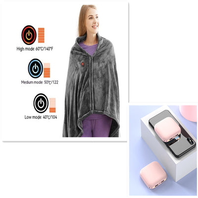 Manta Térmica USB con Calor Ajustable - Chal Calefactor Portátil - Image 8