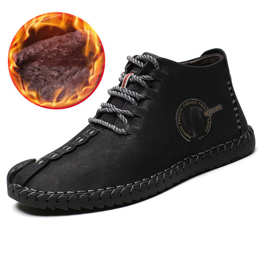 Botas Martin de Algodón para Hombre - Botines Cálidos de Caña Alta - Image 8