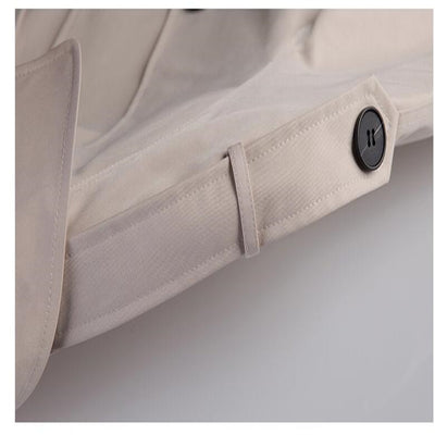 Abrigo Trinchera Largo Hombre Slim Elegante Negocios - Image 14