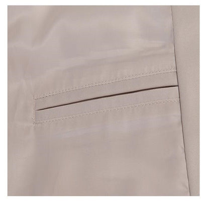Abrigo Trinchera Largo Hombre Slim Elegante Negocios - Image 15
