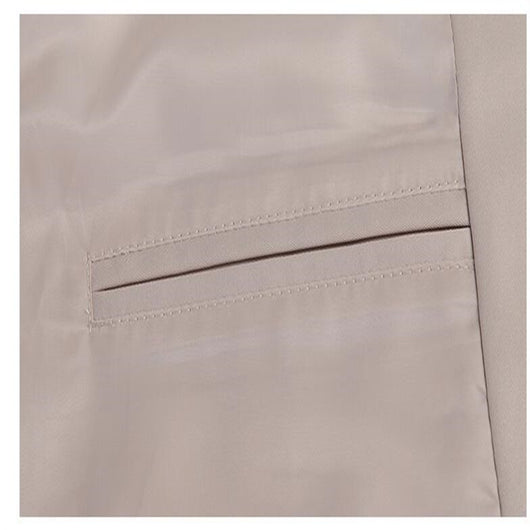 Abrigo Trinchera Largo Hombre Slim Elegante Negocios - Image 15