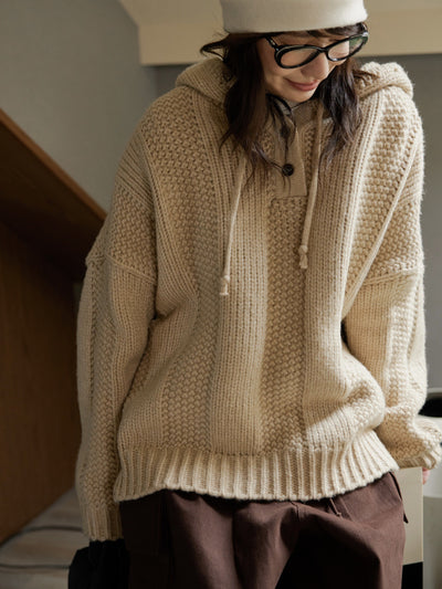 Suéter Tejido con Capucha para Mujer - Colección Otoño Invierno - Image 9