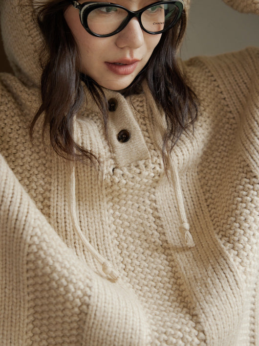 Suéter Tejido con Capucha para Mujer - Colección Otoño Invierno - Image 11