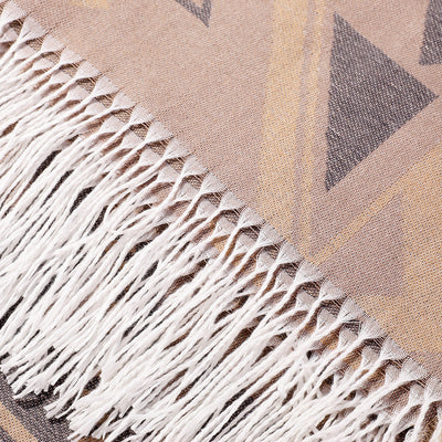 Poncho Chal Geométrico de Cachemira Gruesa con Borlas Versátil - Image 24