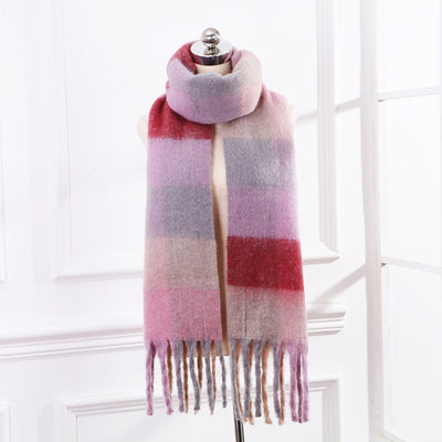 Bufanda de Mohair a Cuadros para Mujer - Image 14