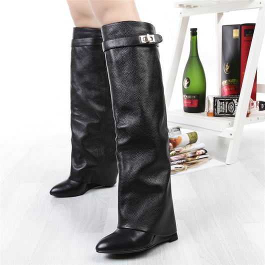 Botas de Moda Hasta la Rodilla Talla Grande - Image 52
