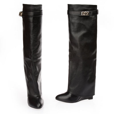 Botas de Moda Hasta la Rodilla Talla Grande - Image 58