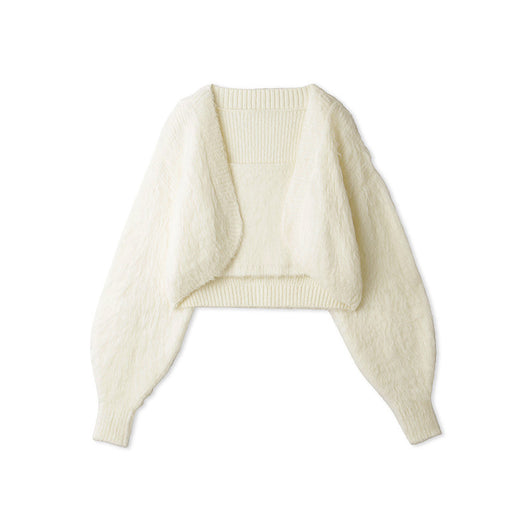 Conjunto de Dos Piezas: Cardigan Corto Tejido con Tirantes Versátil para Otoño e Invierno - Image 19