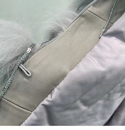 Abrigo de Piel de Zorro Corto para Mujer con Borlas y Forro Térmico - Image 31