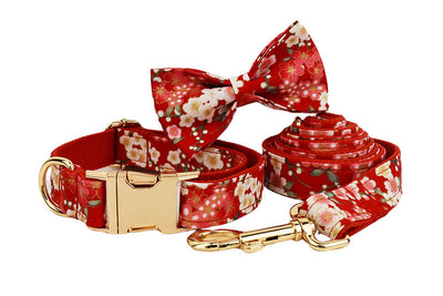 Collar Floral Japonés para Perros con Hebilla de Aleación y Correa de Mano - Image 20