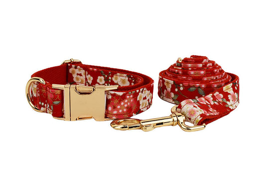 Collar Floral Japonés para Perros con Hebilla de Aleación y Correa de Mano - Image 21