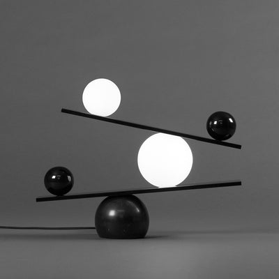 Lámpara Decorativa de Mármol y Vidrio con Esfera para Hoteles y Dormitorios - Image 18