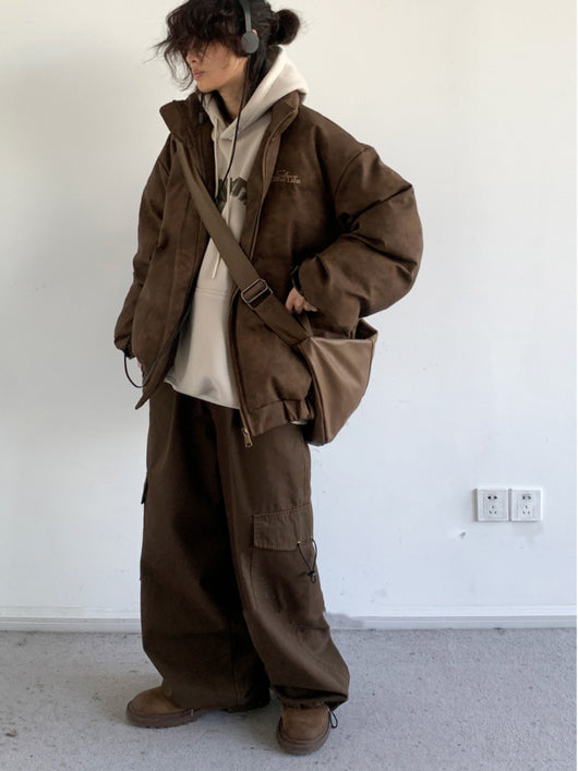 Abrigo de Cuero PU Retro Urbano para Hombre - Image 10