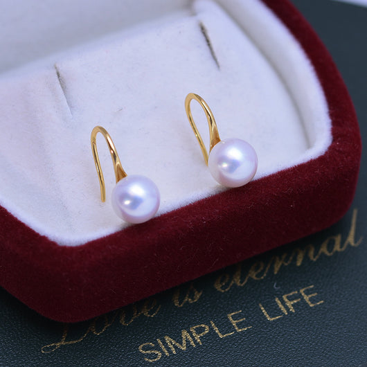 Aretes de Perla Micro Defecto Brillo Intenso Círculo Perfecto - Image 17