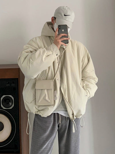 Abrigo Acolchado Hombre Estilo Coreano Suelto Grueso Algodón Premium - Image 9